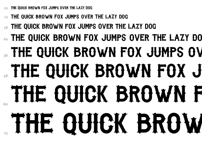 Biker From Hell font waterfall